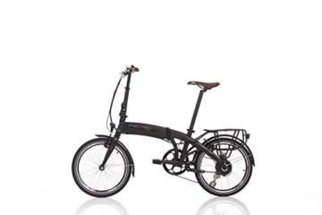 Fischer E-Bike Faltrad, Schwarz, 20", Hinterradmotor 36 V/317 Wh, Shimano-Schaltung, rahmenintegrierter Akku - 1